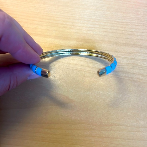 Blue Enamel Cuff Bangle Bracelet *NEW* - Picture 6 of 8